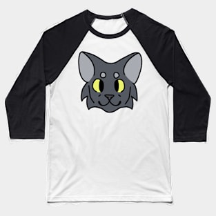 Gray Cat Baseball T-Shirt